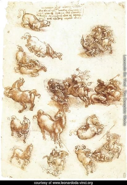 Study sheet with horses