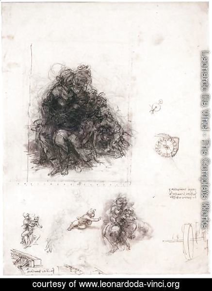 Leonardo Da Vinci - Study for the Burlington House Cartoon