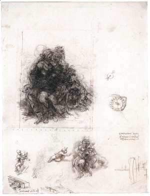 Leonardo Da Vinci - Study for the Burlington House Cartoon