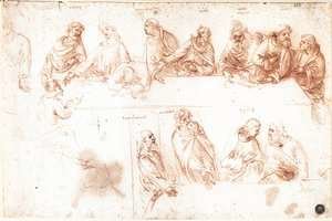 Leonardo Da Vinci - Study for the Last Supper 3