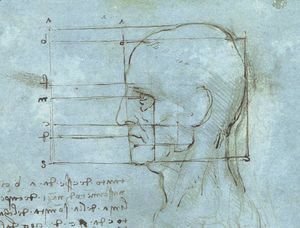 Leonardo Da Vinci - Blue Head