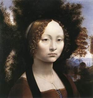 Leonardo Da Vinci - Portrait of Ginevra de Benci