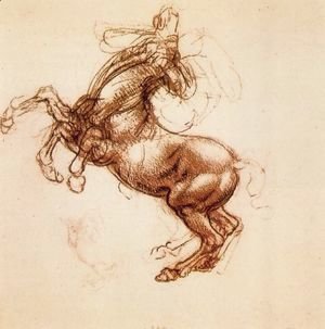Leonardo Da Vinci - Rearing Horse 1483-98