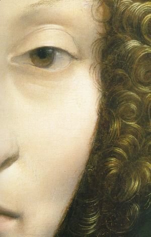 Leonardo Da Vinci - Portrait of Ginevra Benci (detail2)