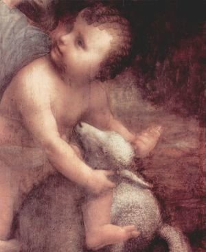Leonardo Da Vinci - The Virgin and Child with St Anne (detail) 2
