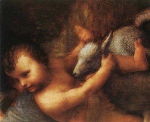 Leonardo Da Vinci - The Virgin and Child with St Anne (detail) 3