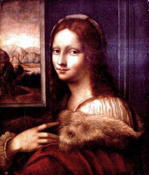 Leonardo Da Vinci - Young lady with a fur