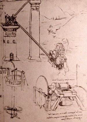 Leonardo Da Vinci - Drawings of machines