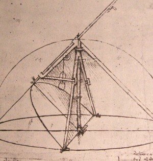 Leonardo Da Vinci - Design for a parabolic compass