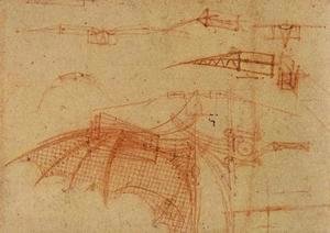 Leonardo Da Vinci - Design for a Flying Machine 2