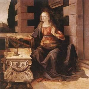 Leonardo Da Vinci - Annunciation (detail 2) 1472-75