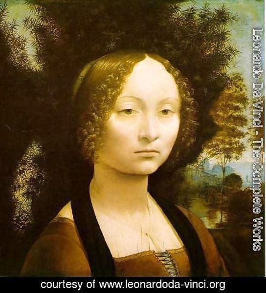Leonardo Da Vinci - Portrait of Ginevra de' Benci 1474-46