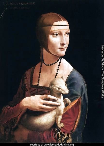 Portrait of Cecilia Gallerani (Lady with an Ermine) 1483-90