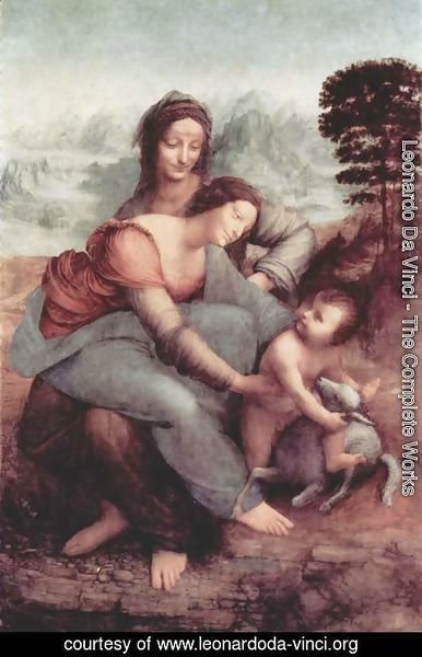 Leonardo Da Vinci - The Virgin and Child with St Anne c. 1510