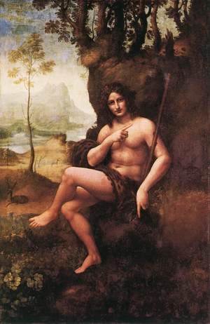 Leonardo Da Vinci - St John in the Wilderness (Bacchus) 1510-15