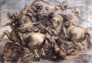 Leonardo Da Vinci - The Battle of Anghiari (detail) 1503-05