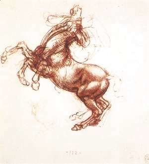 Leonardo Da Vinci - Rearing Horse