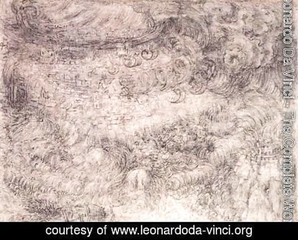 Leonardo Da Vinci - Deluge Over A City
