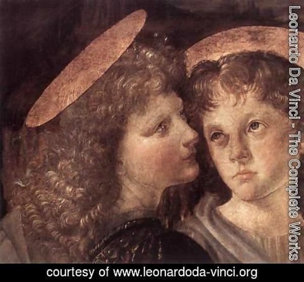 Leonardo Da Vinci - The Baptism of Christ (detail) 1472-75