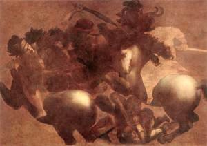 Leonardo Da Vinci - The Battle of Anghiari (detail 2) 1503-05