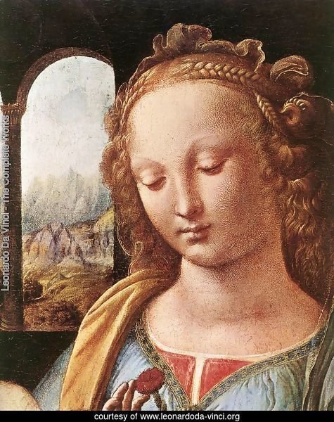 The Madonna of the Carnation [detail: 1]