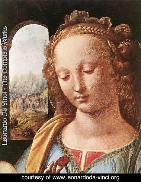 Leonardo Da Vinci - The Madonna of the Carnation [detail: 1]