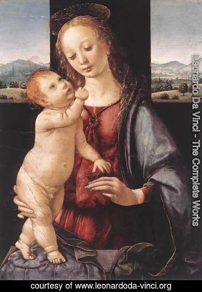 Leonardo Da Vinci - Madonna and Child with a Pomegranate
