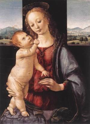 Leonardo Da Vinci - Madonna and Child with a Pomegranate