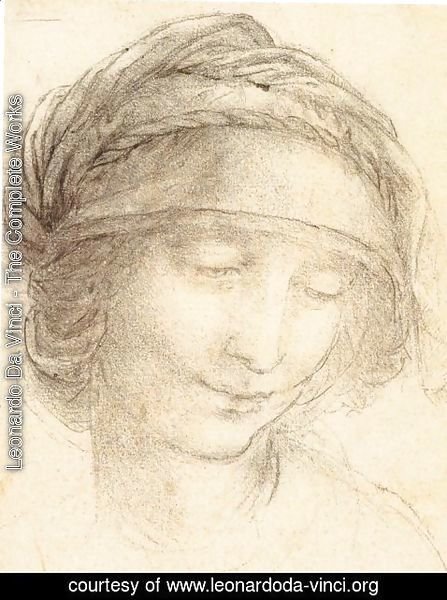 Leonardo Da Vinci - Head of a woman