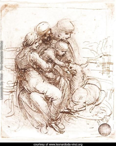 Study of St Anne, Mary, the Christ Child and the young St John
