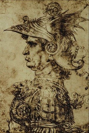 Leonardo Da Vinci - Head of a Condottiere