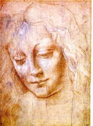 Leonardo Da Vinci - Head of a Young Woman
