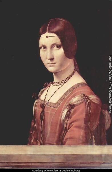 Portrait of a Lady called La Belle Ferronniere 1490-95
