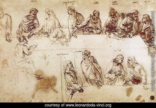 Study for the Composition of the Last Supper