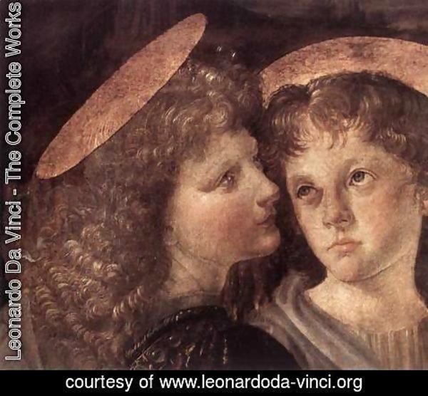 Leonardo Da Vinci - Baptism(detail) 1