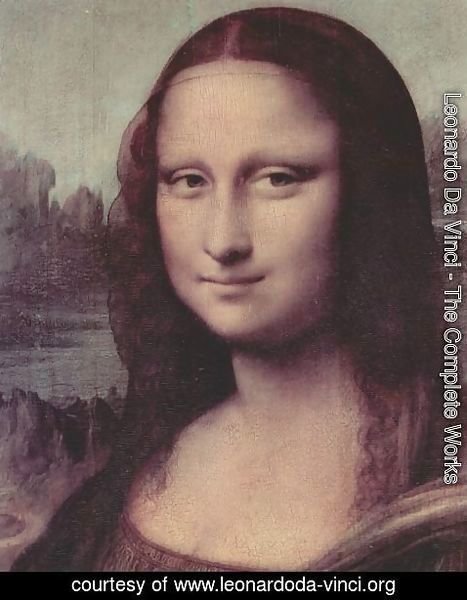 Leonardo Da Vinci - Mona Lisa (La Gioconda) (detail)