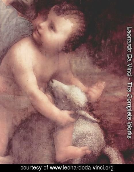 Leonardo Da Vinci - The Virgin and Child with St Anne (detail) 2