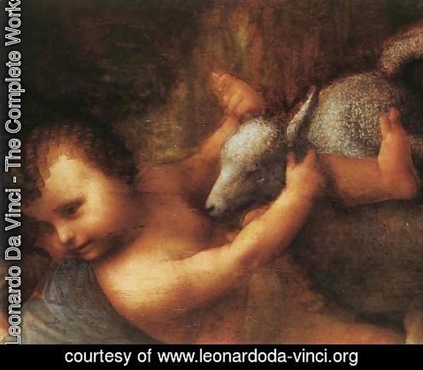 Leonardo Da Vinci - The Virgin and Child with St Anne (detail) 3
