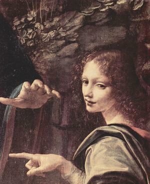 Leonardo Da Vinci - Virgin of the Rocks (detail) 3