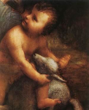 Leonardo Da Vinci - The Virgin and Child with St Anne (detail) 5