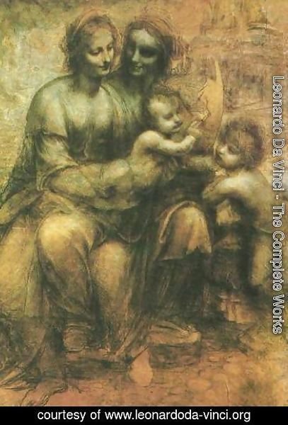 Leonardo Da Vinci - Virgin and Child with John the Baptist and St Anne