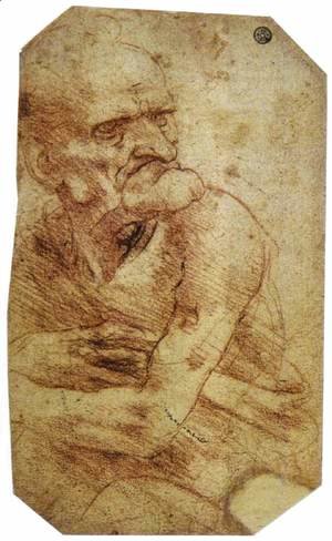 Leonardo Da Vinci - Study of an Old Man