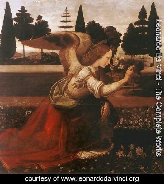 Leonardo Da Vinci - Annunciation (detail 1) 1472-75