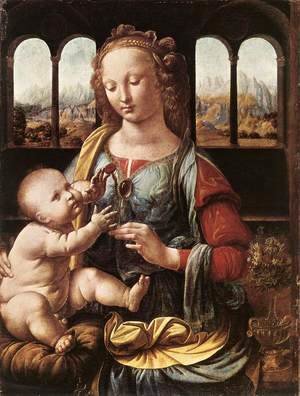Leonardo Da Vinci - The Madonna of the Carnation 1478-80