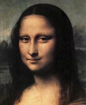 Leonardo Da Vinci - Mona Lisa  Detail