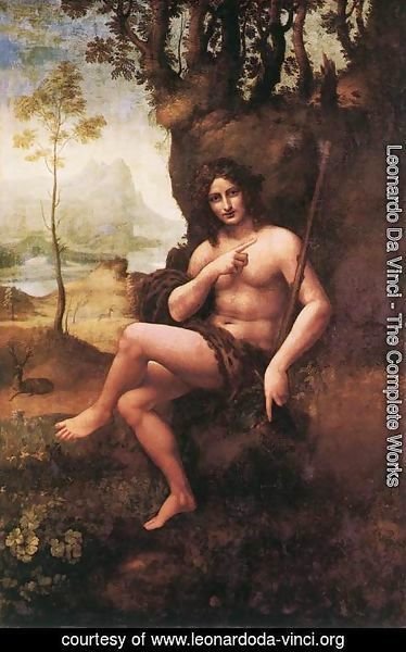 Leonardo Da Vinci - St John in the Wilderness (Bacchus) 1510-15