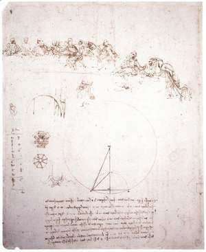 Leonardo Da Vinci - Study For The Last Supper