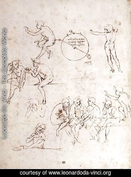 Leonardo Da Vinci - Various Figure Studies