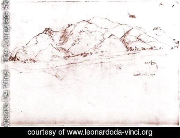 Leonardo Da Vinci - Landscape Near Pisa