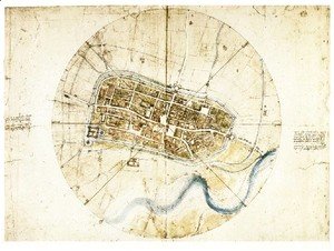 Leonardo Da Vinci - Town Plan Of Imola